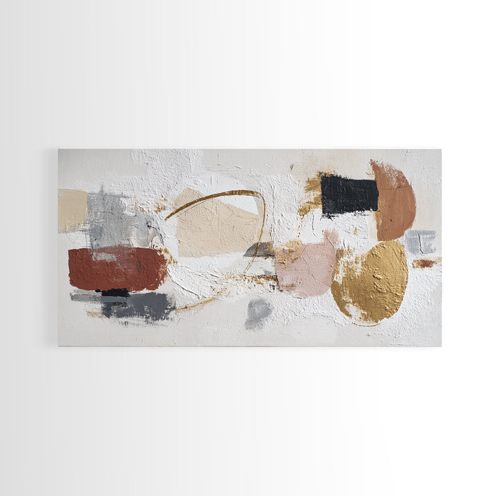 Soft Abstract Linen Texture Canvas Print, Master Bedroom, Farmhouse Wall Decor, Bedroom Decor, Abstract Art, Sanctuary, MAS-2x1-47