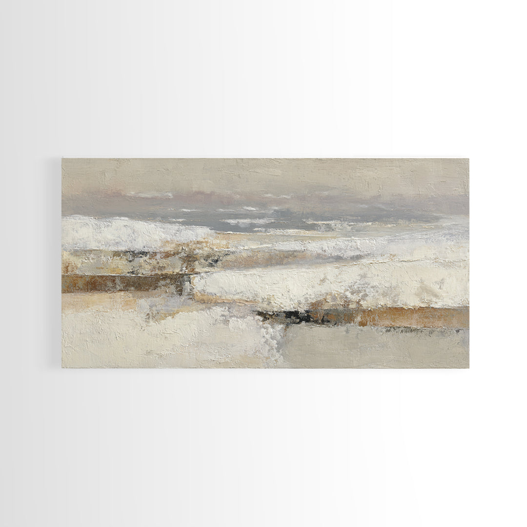 Minimal Stone Shapes Framed Canvas Print, Master Bedroom, Bedroom Prints, Bedroom Decor, Abstract Art, Sanctuary, Gallery Decor, MAS-2x1-84