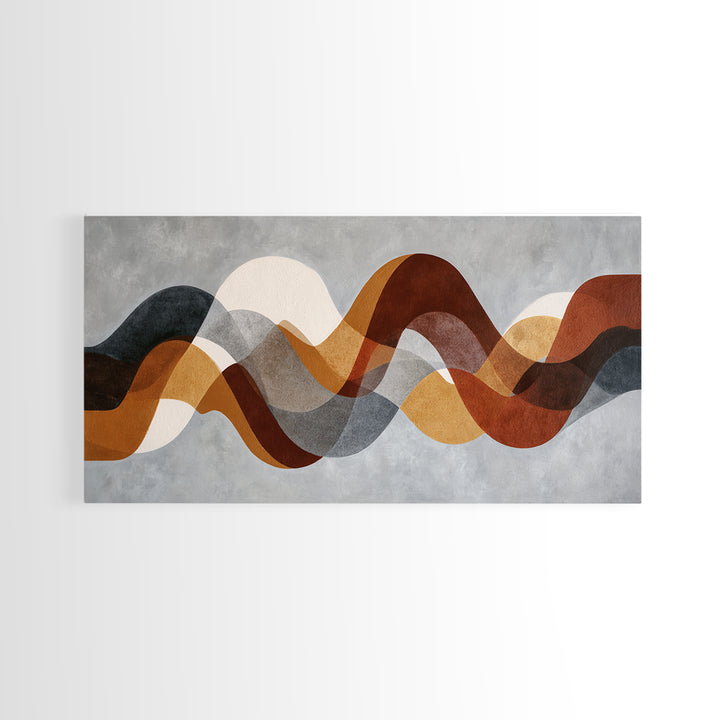 Abstract Wave Forms Framed Canvas Print, Master Bedroom, Bedroom Wall Decor, Bedroom Decor, Abstract Art, Sanctuary 188, MAS-2x1-88