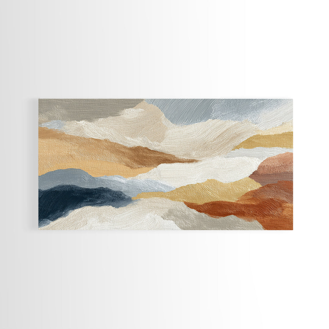 Soft Abstract Linen Texture Framed Canvas Print, Master Bedroom, Neutral Decor, Bedroom Decor, Fine Art, Sanctuary, Home Decor, MAS-2x1-95