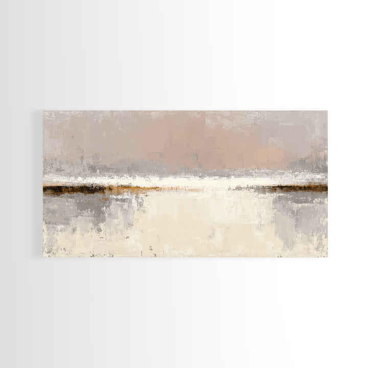 Minimal Two Figure Line Drawing Framed Canvas Print, Master Bedroom, Rustic Home Decor, Bedroom Decor, Oil Painting, Sanctuary, MAS-2x1-97