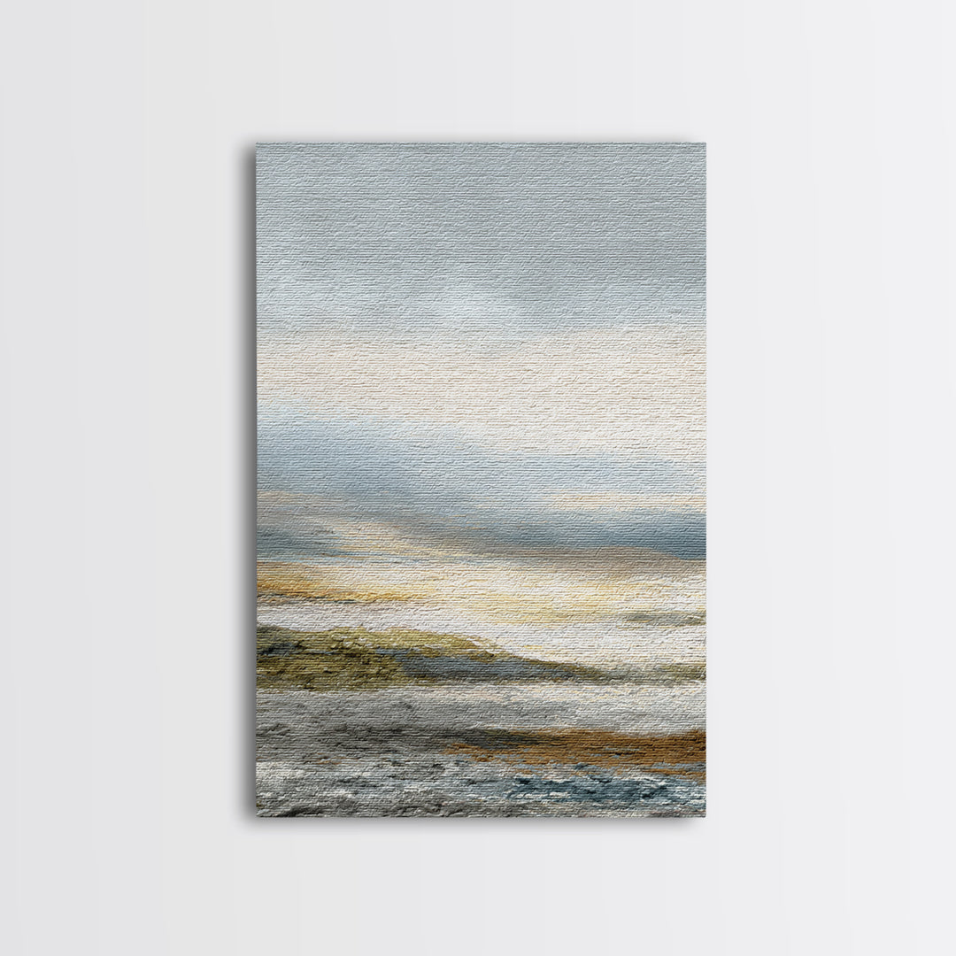 Soft Mountain Ridge Canvas Print, Master Bedroom, Bedroom Wall Art, Bedroom Decor, Oil Painting, Sanctuary, Signs for Home, MAS-2x3-45