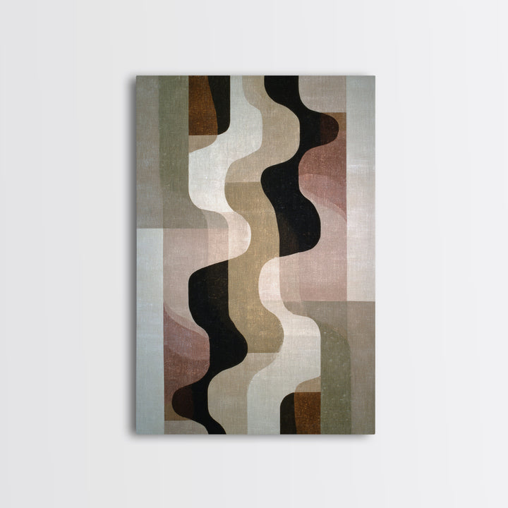 Abstract Wave Forms Framed Canvas Print, Master Bedroom, Wall Decor, Bedroom Decor, Fine Art, Sanctuary, Farmhouse Wall Decor, MAS-2x3-52