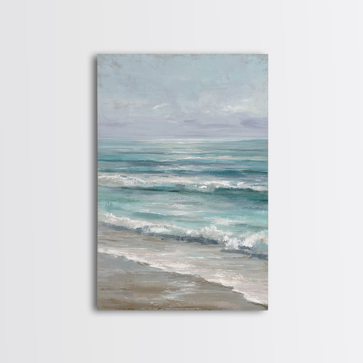 Elegant Moonlit Ocean Horizon Canvas Print, Master Bedroom, Wall Decor Bedroom, Bedroom Decor, Sanctuary, Fine Art Print, MAS-2x3-57