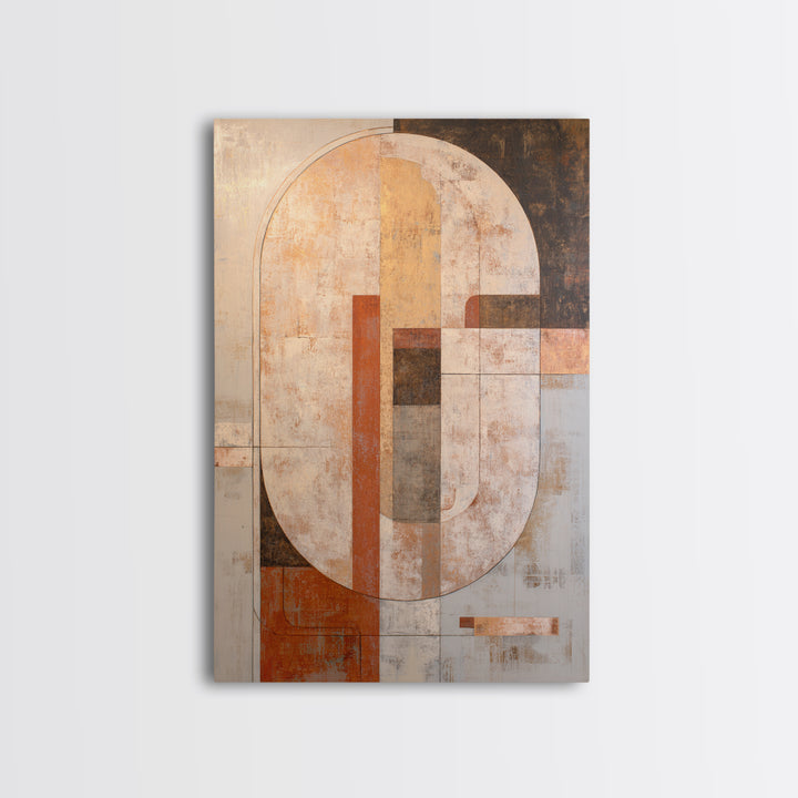 Large Cream Abstract Framed Canvas Print, Master Bedroom, Rustic Home Decor, Bedroom Decor, Abstract Art, Sanctuary, MAS-2x3-97