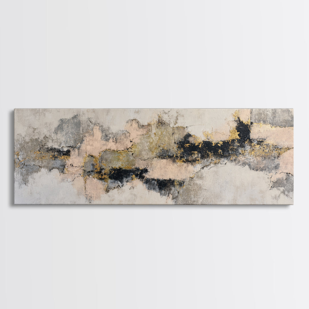 Soft Abstract Linen Texture Canvas Print, Master Bedroom, Bedroom Decor, Abstract Art, Sanctuary, Bedroom Prints, MAS-3x1-43