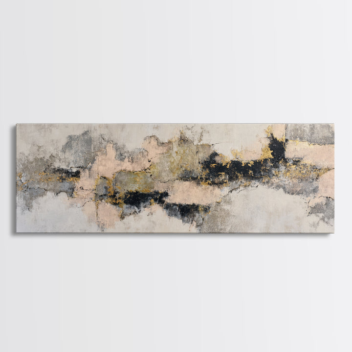 Soft Abstract Linen Texture Canvas Print, Master Bedroom, Bedroom Decor, Abstract Art, Sanctuary, Bedroom Prints, MAS-3x1-43