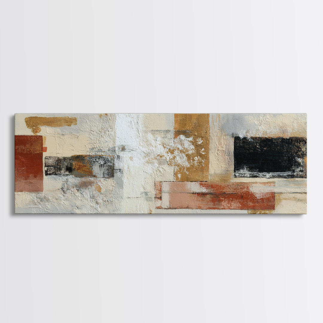Soft Abstract Linen Texture Canvas Print, Master Bedroom, Bedroom Decor, Abstract Art, Sanctuary, Bedroom Prints, MAS-3x1-91