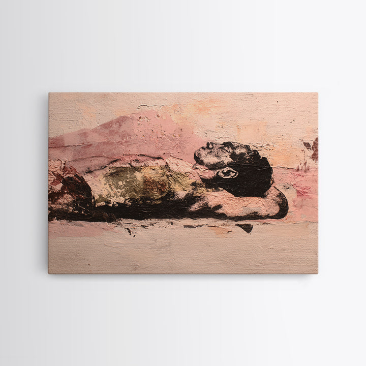 Classical Reclining Figure Implied Through Line Art Canvas Print, Master Bedroom, Printable Art, Bedroom Decor, Sanctuary, MAS-3x2-2