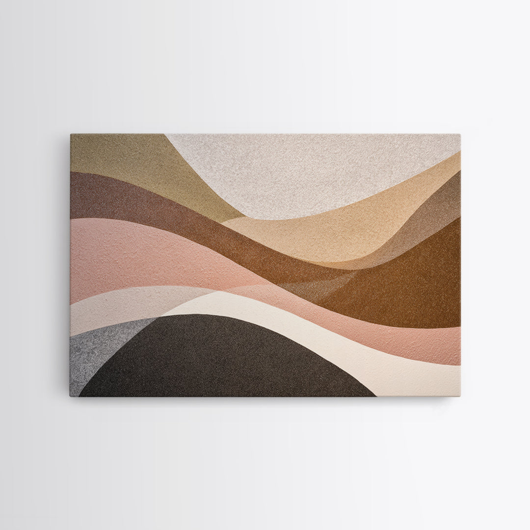 Abstract Wave Forms Framed Canvas Print, Master Bedroom, Signs for Home, Bedroom Decor, Abstract Art, Sanctuary, Luxury Decor, MAS-3x2-24