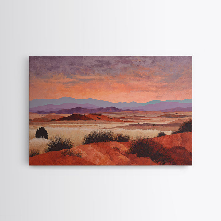 Quiet Desert Dusk Canvas Print, Master Bedroom, Bedroom Prints, Bedroom Decor, Sanctuary, Gallery Decor, Neutral Decor, MAS-3x2-38