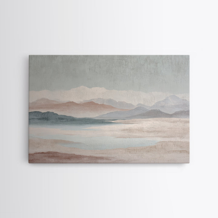Minimal Stone Shapes Canvas Print, Master Bedroom, Master Bedroom Decor, Bedroom Decor, Abstract Art, Sanctuary, MAS-3x2-44