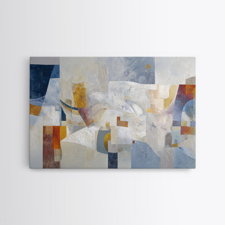 Large Cream Abstract Framed Canvas Print, Master Bedroom, Gallery Decor, Bedroom Decor, Fine Art, Sanctuary, Wall Art, MAS-3x2-45