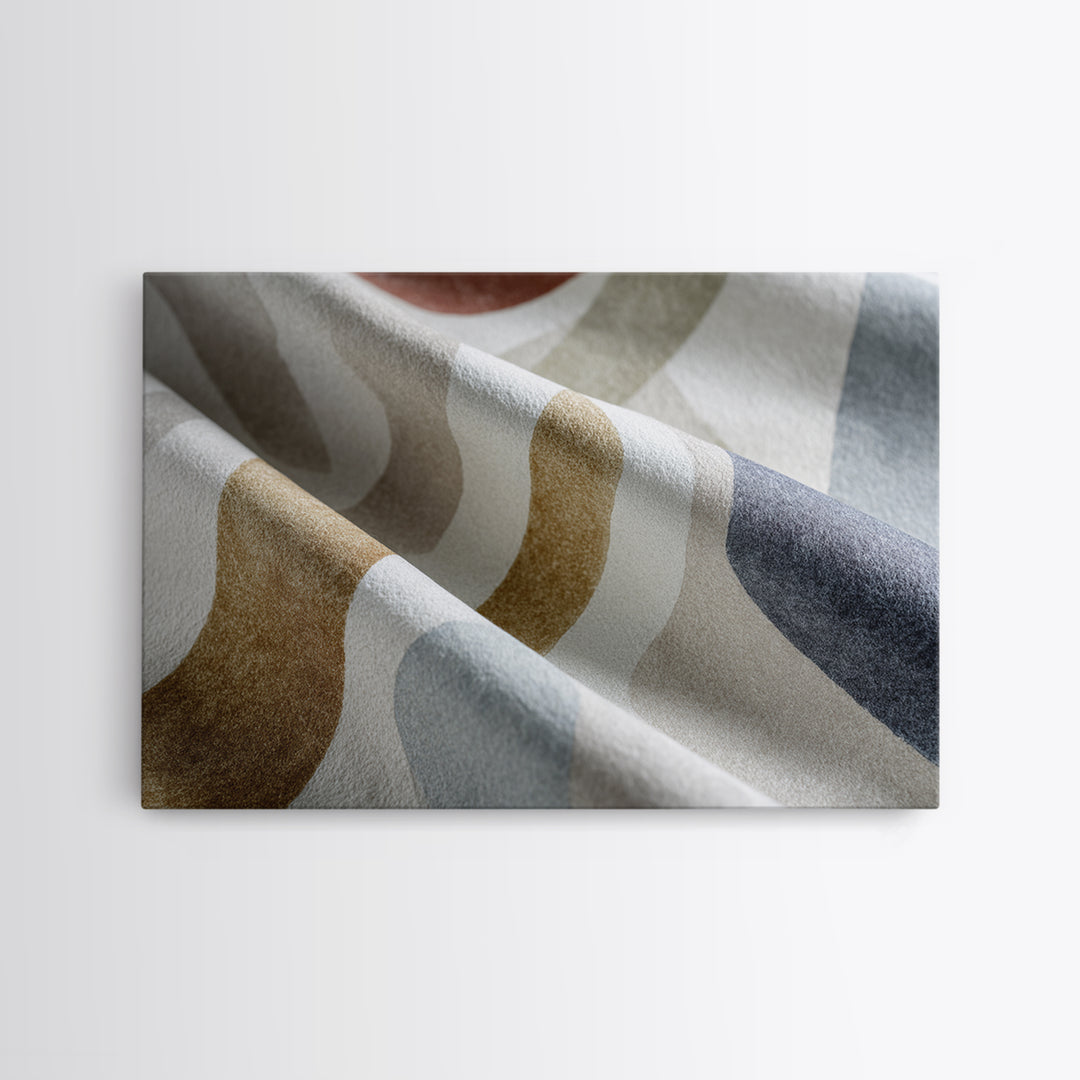 Soft Abstract Linen Texture Framed Canvas Print, Master Bedroom, Farmhouse Wall Decor, Bedroom Decor, Abstract Art, Sanctuary, MAS-3x2-55