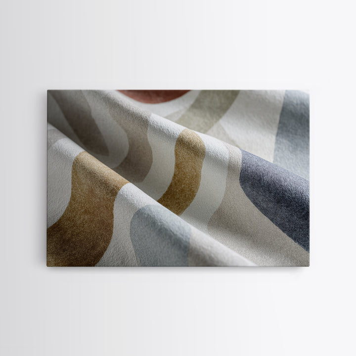 Soft Abstract Linen Texture Framed Canvas Print, Master Bedroom, Farmhouse Wall Decor, Bedroom Decor, Abstract Art, Sanctuary, MAS-3x2-55