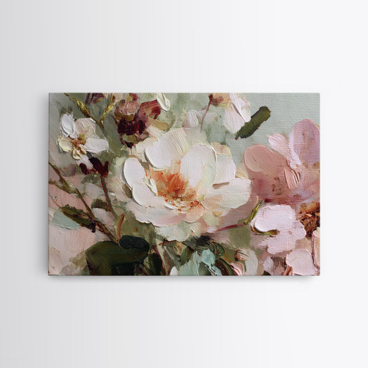 Dreamy Celestial Moon and Botanical Composition Canvas Print, Master Bedroom, Wall Art Bedroom, Bedroom Decor, Sanctuary, MAS-3x2-63