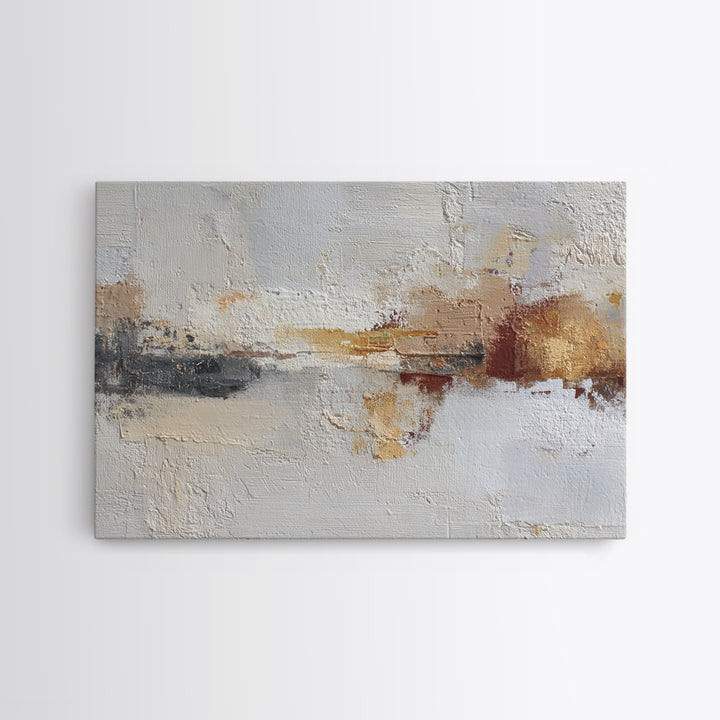 Soft Abstract Linen Texture Framed Canvas Print, Master Bedroom, Luxury Decor, Bedroom Decor, Abstract Art, Sanctuary, MAS-3x2-79