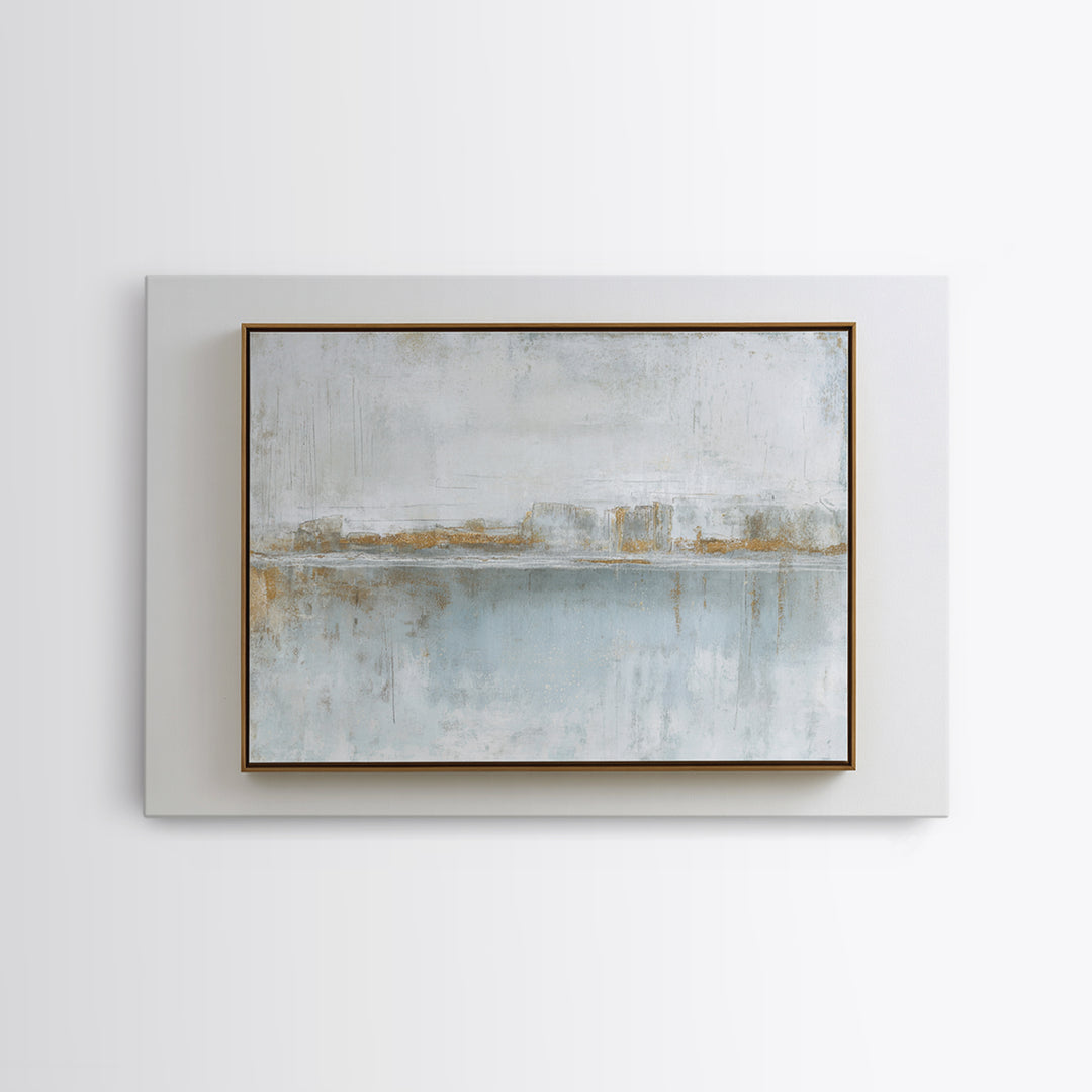 Minimal Two Figure Line Drawing Framed Canvas Print, Master Bedroom, Fine Art Print, Bedroom Decor, Oil Painting, Sanctuary, MAS-3x2-81