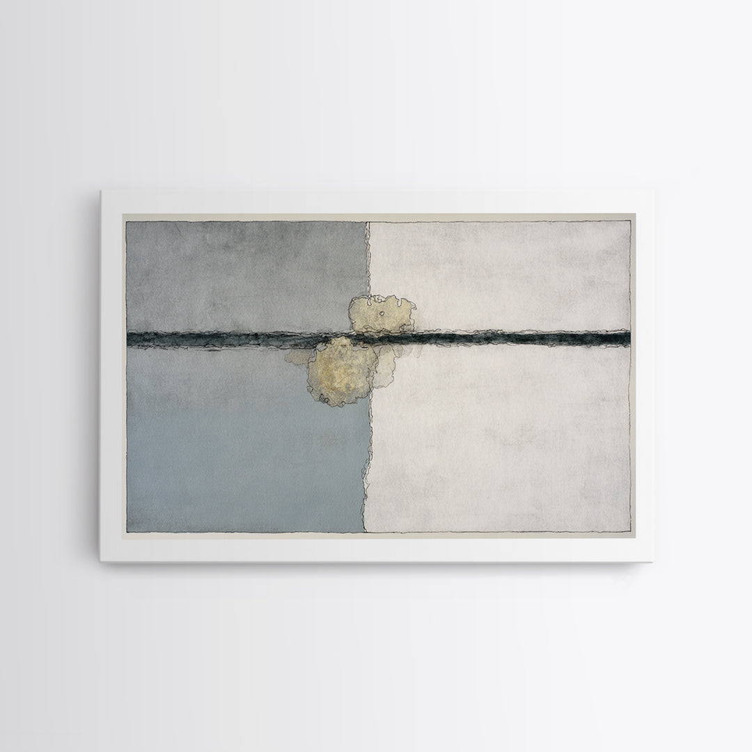 Minimal Two Figure Line Drawing Framed Canvas Print, Master Bedroom, Wall Art Bedroom, Bedroom Decor, Fine Art, Sanctuary, MAS-3x2-9