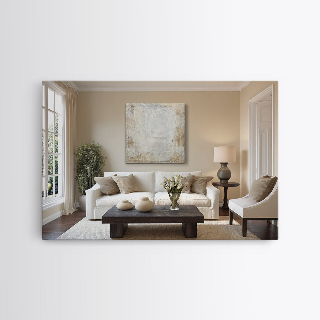Minimal Stone Shapes Framed Canvas Print, Master Bedroom, Printable Wall Art, Bedroom Decor, Abstract Art, Sanctuary, MAS-3x2-92