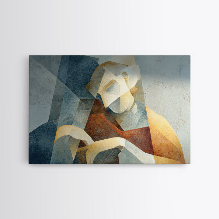 Classical Reclining Figure Implied Through Line Art Canvas Print, Master Bedroom, Above Bed Wall Decor, Bedroom Decor, MAS-3x2-98