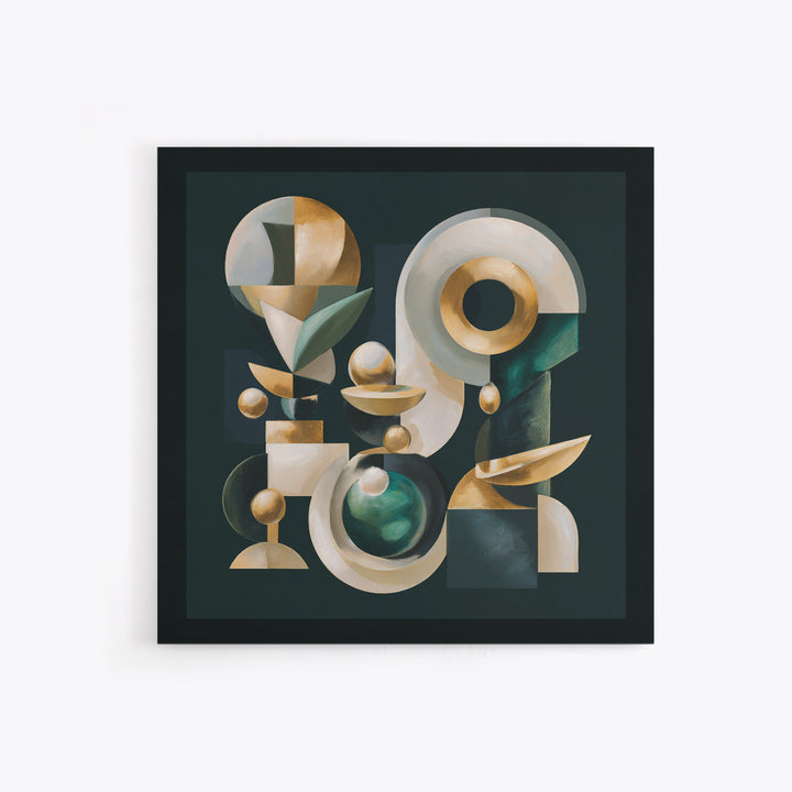 Surreal Room of Floating Objects as Decorative Canvas Print, Maximalist Art, Digital Prints, Living Room Decor, Maximal, MAX-1x1-81