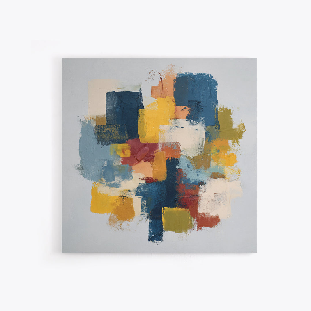 Chaotic Joyful Abstract Canvas Print, Maximalist Art, Modern Decor, Living Room Decor, Abstract Art, Maximal, Wall Decor, MAX-1x1-94