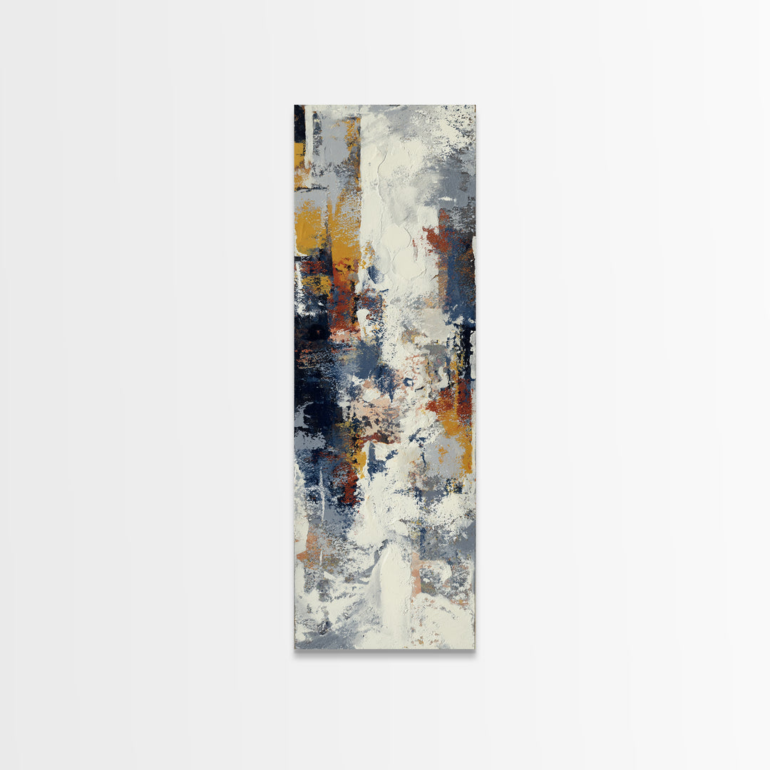 Chaotic Joyful Abstract Canvas Print, Maximalist Art, Retro Wall Art, Living Room Decor, Abstract Art, Maximal, MAX-1x3-10