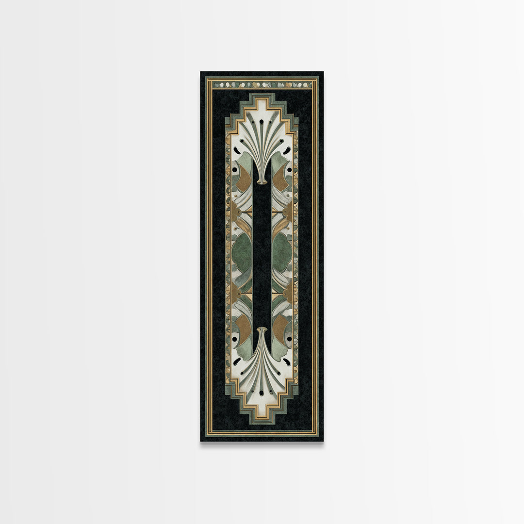 Folk Art Animal Parade Framed Canvas Print, Maximalist Art, Minimalist Decor, Living Room Decor, Fine Art, Maximal, Art Nouveau, MAX-1x3-4