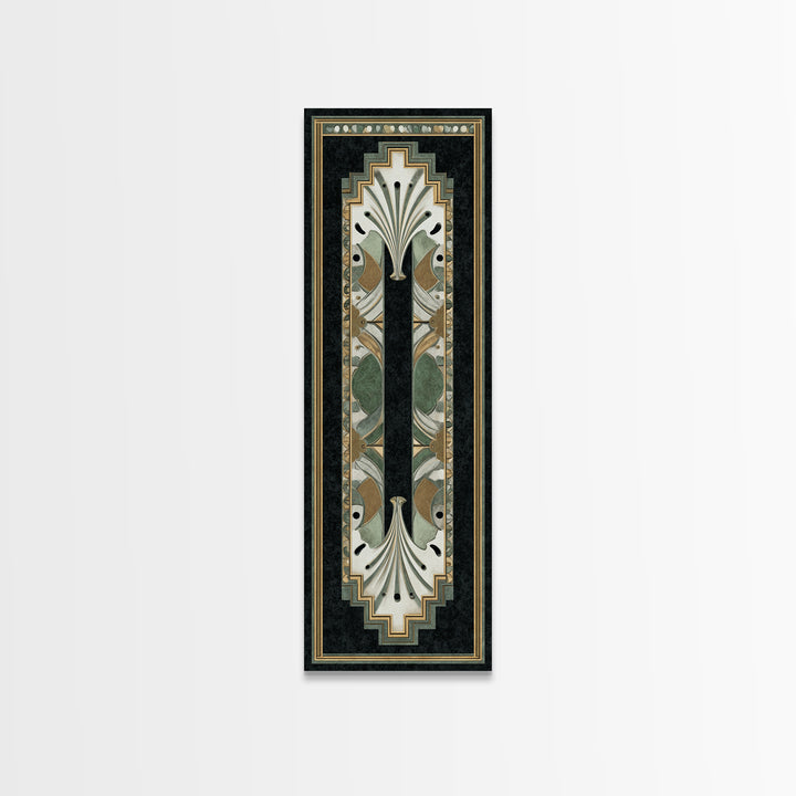 Folk Art Animal Parade Framed Canvas Print, Maximalist Art, Minimalist Decor, Living Room Decor, Fine Art, Maximal, Art Nouveau, MAX-1x3-4