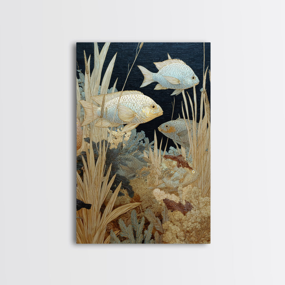 Wild Coral Reef Canvas Print, Maximalist Art, Printable Art, Living Room Decor, Fine Art, Maximal, Funky Wall Art, Modern Art, MAX-2x3-49