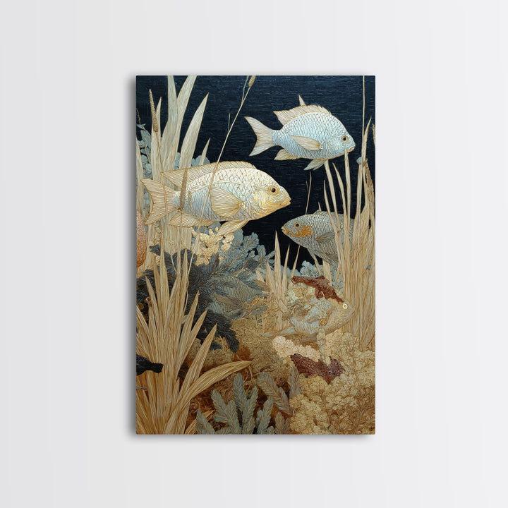 Wild Coral Reef Canvas Print, Maximalist Art, Printable Art, Living Room Decor, Fine Art, Maximal, Funky Wall Art, Modern Art, MAX-2x3-49