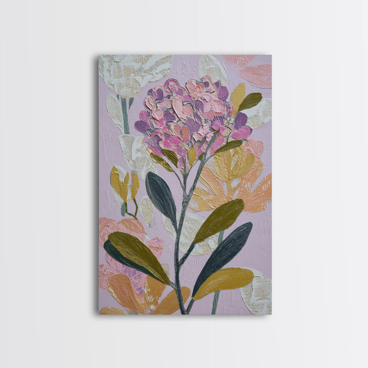 Matisse Inspired Cutouts with Vivid Floral Motifs Canvas Print, Maximalist Art, Digital Print, Living Room Decor, Maximal, MAX-2x3-90