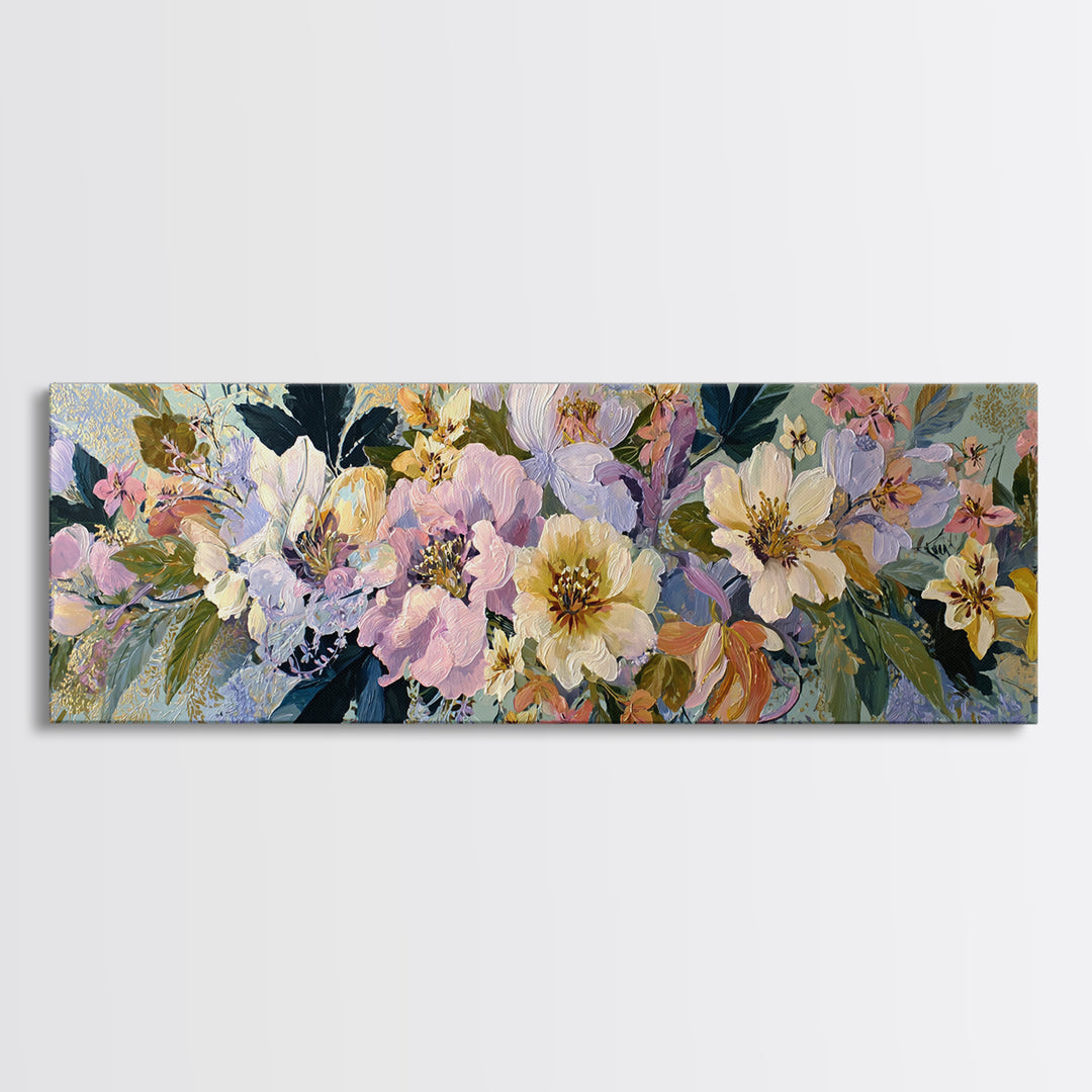 Highly Patterned Snake and Flower Composition Canvas Print, Maximalist Art, Abstract Wall Art, Living Room Decor, Maximal, MAX-3x1-5