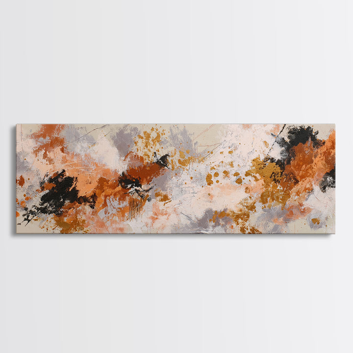 Chaotic Joyful Abstract Canvas Print, Maximalist Art, Boho Decor, Living Room Decor, Fine Art, Maximal, Art Print, Digital Art, MAX-3x1-62