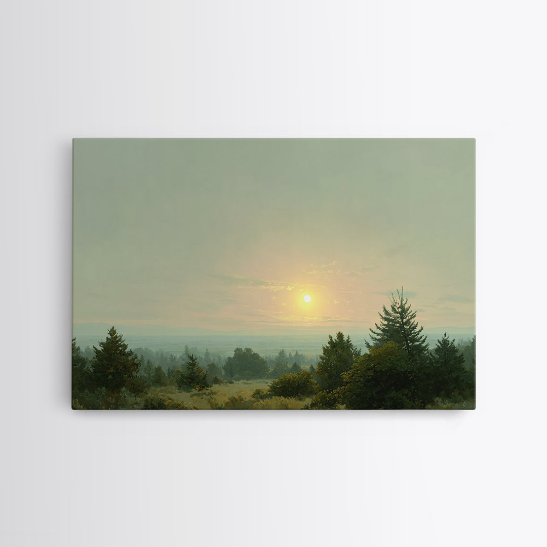 Eclectic Checkerboard Landscape Canvas Print, Maximalist Art, Moody Wall Art, Living Room Decor, Fine Art, Maximal, MAX-3x2-57
