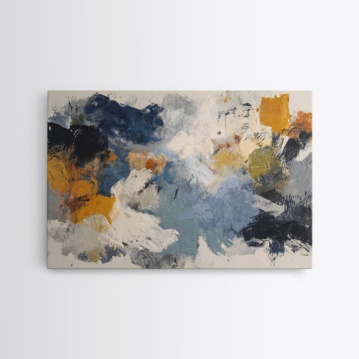 Chaotic Joyful Abstract Canvas Print, Maximalist Art, Modern Art, Living Room Decor, Fine Art, Maximal, Textured Painting, MAX-3x2-98