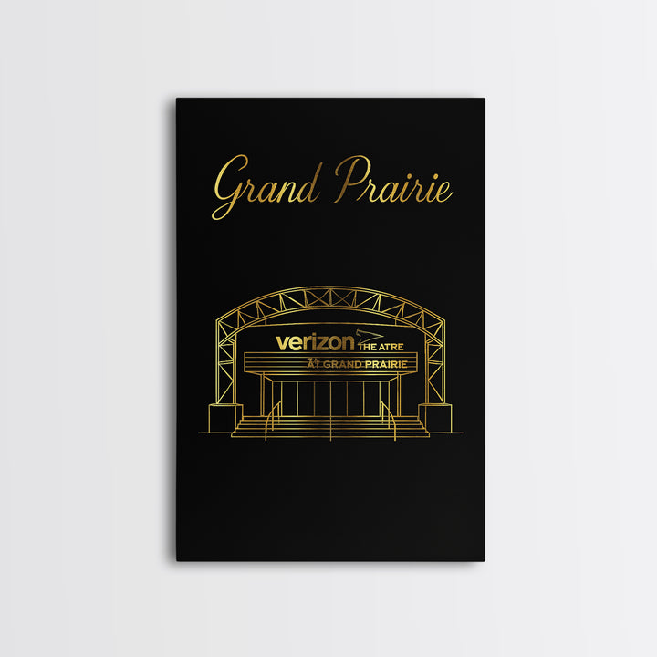 Grand Rapids Travel Poster, Canvas Print, Gold Outline Poster Art, Grand Rapids Poster Print, Living Room Wall Art, Vintage City Art