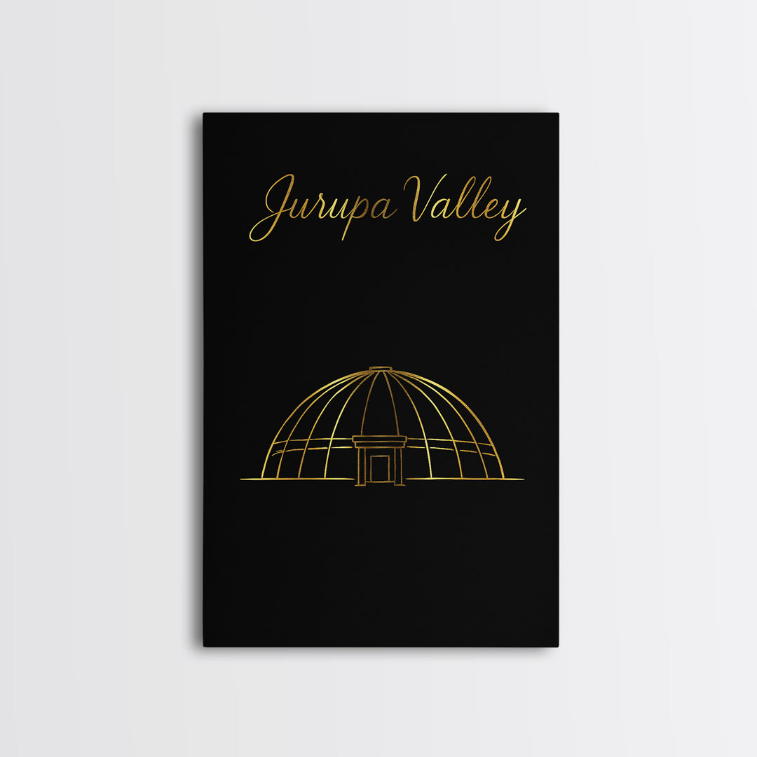 Jurupa Valley California Travel Poster, Canvas Print, Dark Minimalist Wall Art, Jurupa Valley City Art, Home Office Decor, Travel Wall Art