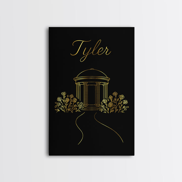 Tyler Texas Travel Poster, Canvas Print, Dark Minimalist Wall Art, Tyler Poster Print, Travel Wall Decor, Wall Decor, Travel Poster Set