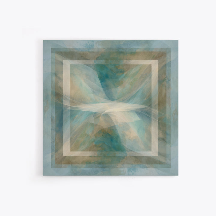 Abstract Breath Waves Canvas Print, Meditation Art, Hanging Wall Art, Living Room Decor, Abstract Art, Stillness, MED-1x1-30