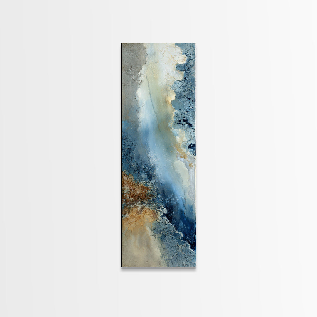 Angelic Light Rays Through Abstract Clouds Canvas Print, Meditation Art, Psychedelic Art, Living Room Decor, Stillness, MED-1x3-34
