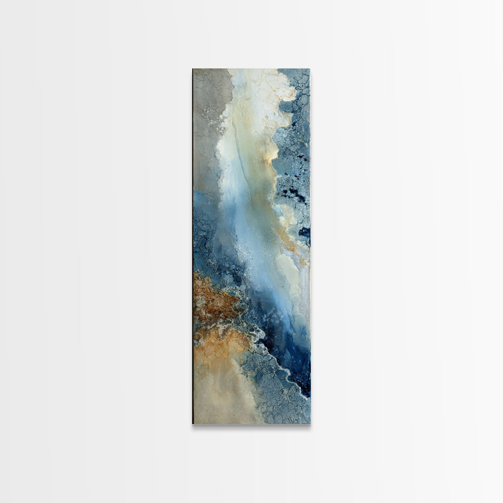 Angelic Light Rays Through Abstract Clouds Canvas Print, Meditation Art, Psychedelic Art, Living Room Decor, Stillness, MED-1x3-34