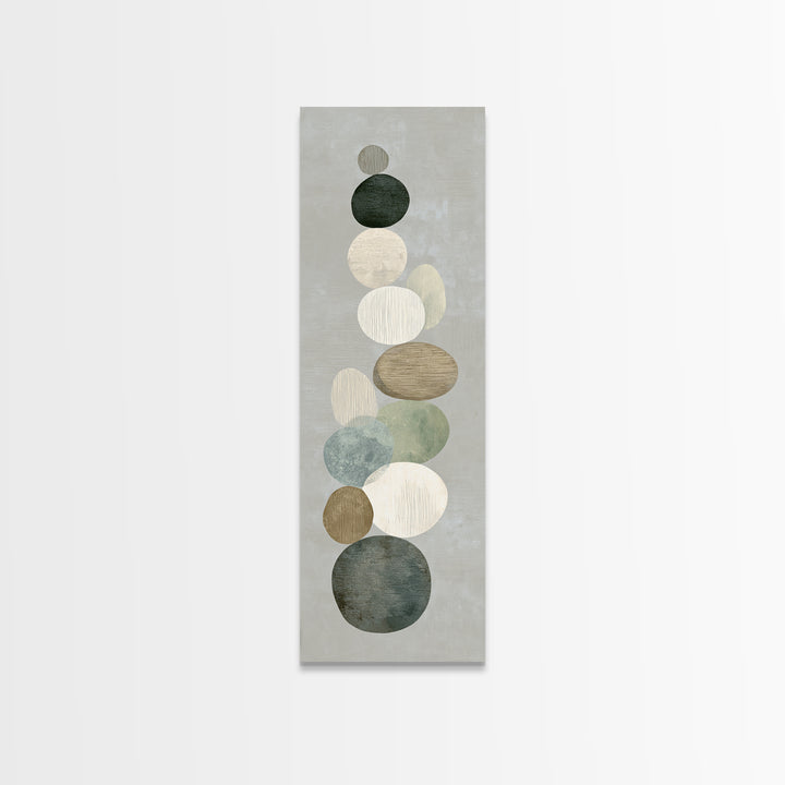 Sand Garden Lines as Minimalist Pattern Canvas Print, Meditation Art, Printable Artwork, Living Room Decor, Stillness, MED-1x3-83