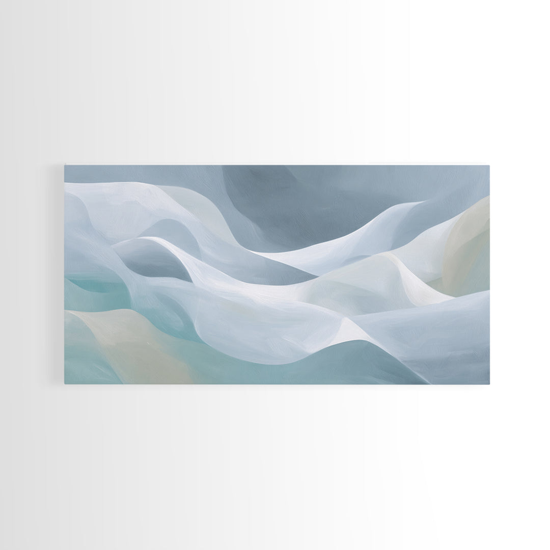 Abstract Breath Waves Canvas Print, Meditation Art, Printable Art, Living Room Decor, Abstract Art, Stillness, Minimalist Art, MED-2x1-74