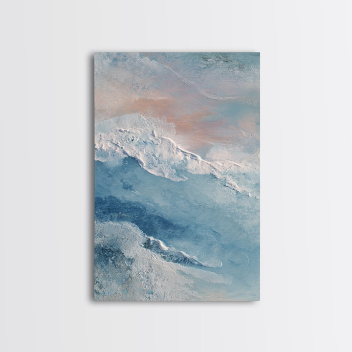 Abstract Breath Waves Canvas Print, Meditation Art, Wall Art, Living Room Decor, Abstract Art, Stillness, Boho Wall Decor, MED-2x3-14