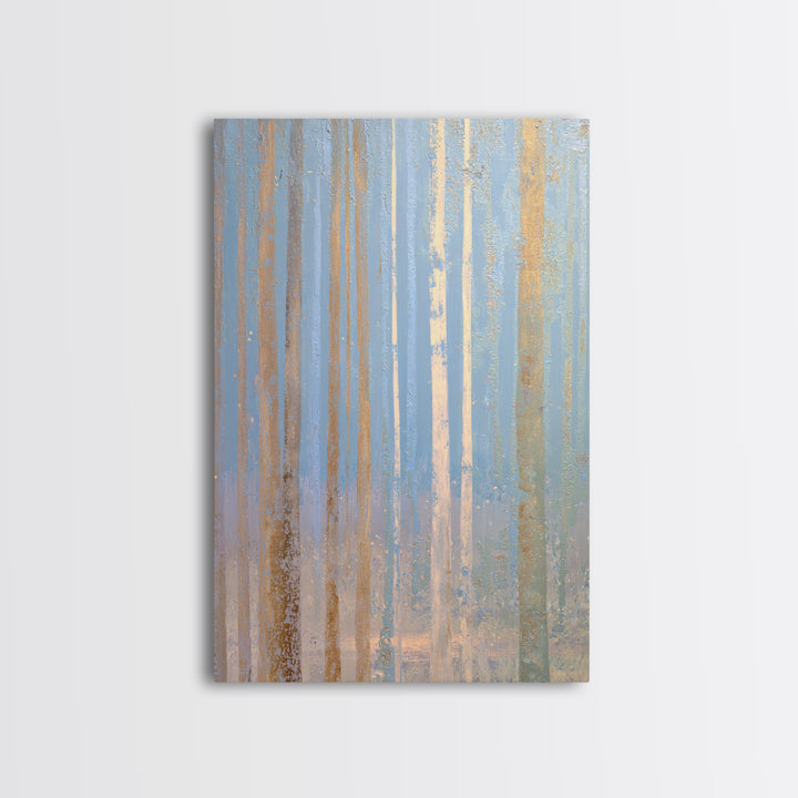 Abstract Breath Waves Framed Canvas Print, Meditation Art, Abstract Art, Living Room Decor, Stillness, Neutral Wall Art, MED-2x3-38