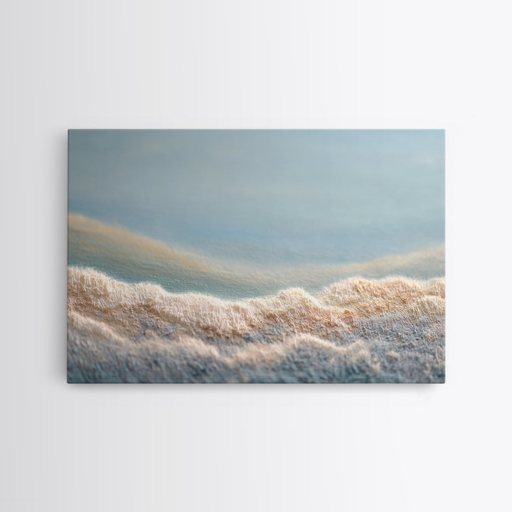 Abstract Breath Waves Framed Canvas Print, Meditation Art, Living Room Art, Living Room Decor, Stillness, Psychedelic Art, MED-3x2-10