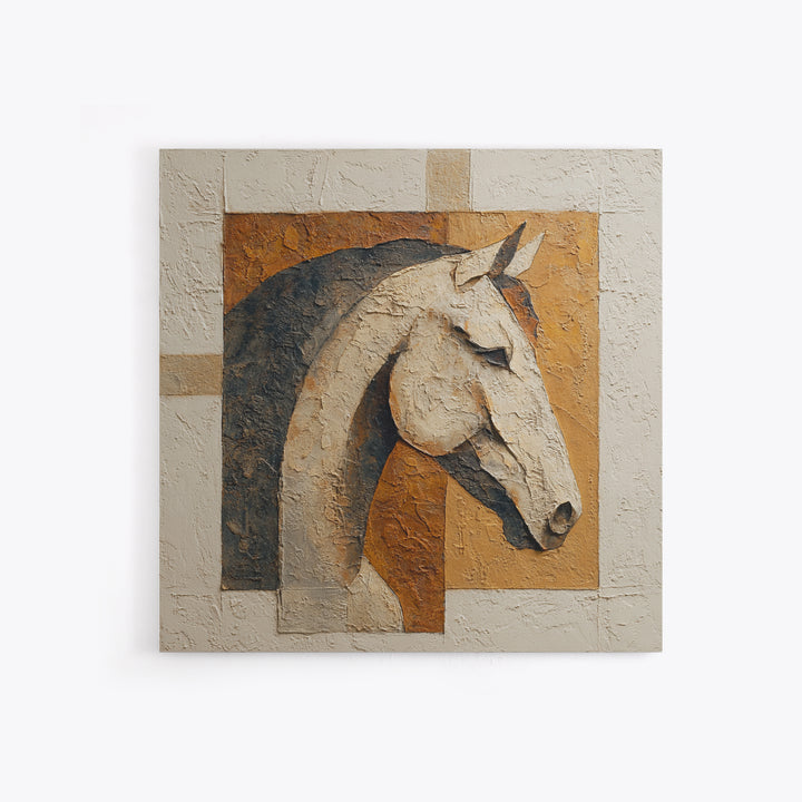 Minimal Horse Contour Canvas Print, Minimalist Art, Living Room Decor, Fine Art, Minimal, Modern Decor, Fine Art Print, MIN-1x1-18
