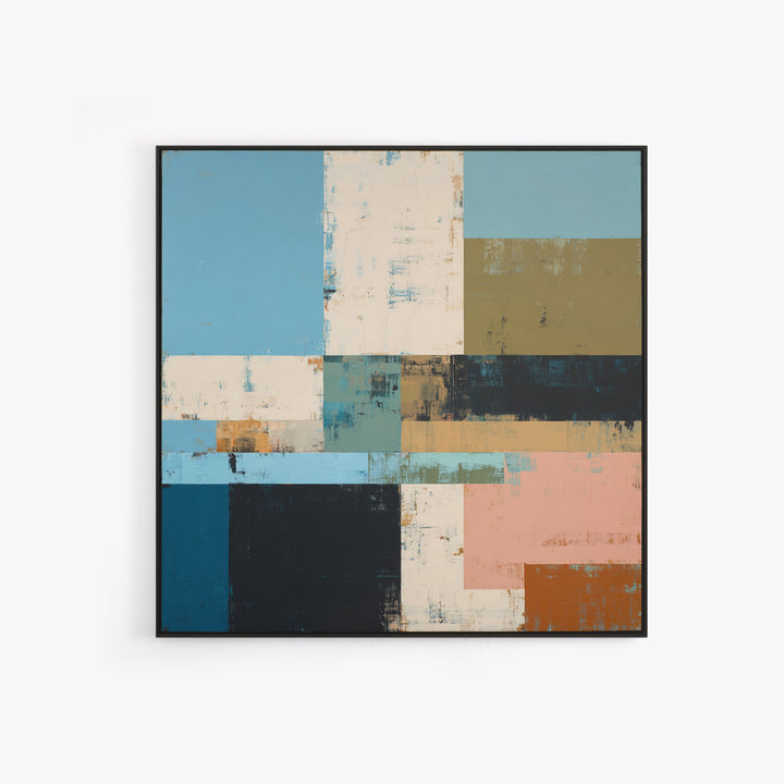 Simple Blue Horizon Canvas Print, Minimalist Art, Modern Art, Living Room Decor, Fine Art, Minimal, Minimalist Decor, MIN-1x1-30